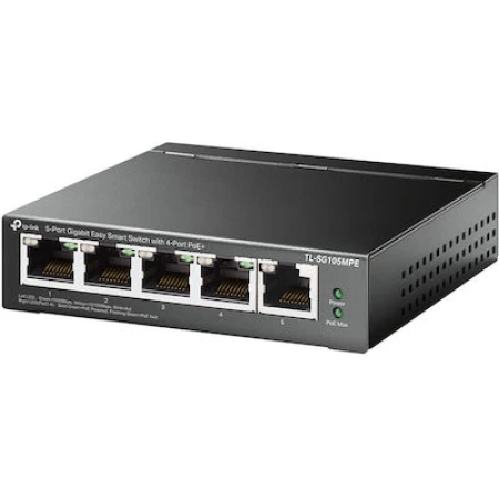 TP-LINK TL-SG105MPE v1 Unmanaged L2 PoE+ Switch με 5 Θύρες Ethernet