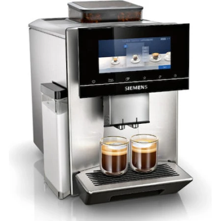 Siemens TQ905D03 Αυτόματη Μηχανή Espresso 1500W Πίεσης 19bar για cappuccino με Μύλο και Wi-Fi Ασημί