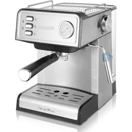 Heinrich's HES 8689 Αυτόματη Μηχανή Espresso 850W Πίεσης 20bar Ασημί