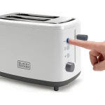 Black & Decker BXTO820E Φρυγανιέρα 2 Θέσεων 820W Λευκή - Image 3