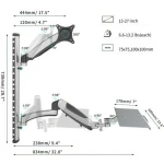 Digitus Επιτοίχια Βάση Οθόνης έως 27" με Βραχίονα Ασημί (DA-90354) - Image 5