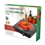 Esperanza EKH012K Επιτραπέζια Εστία Εμαγιέ Μονή Μαύρη - Image 2