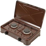 Ravanson K-02BR Επιτραπέζια Εστία Υγραερίου Διπλή Καφέ - Image 1