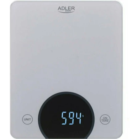 Adler AD 3173s Ψηφιακή Ζυγαριά Κουζίνας 1gr/10kg Ασημί