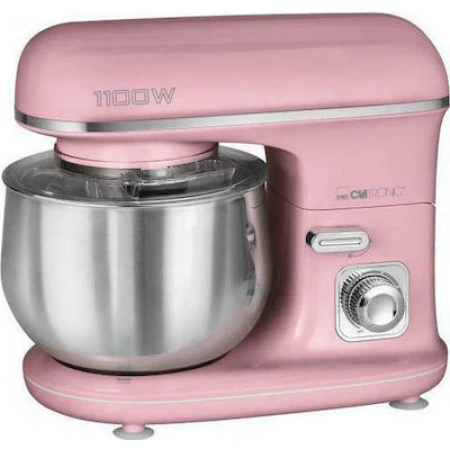 Clatronic KM 3711 Κουζινομηχανή 1100W με Ανοξείδωτο Κάδο 5lt Pink