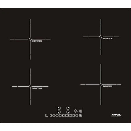 MPM MPM-60-IM-11 Επαγωγική Εστία Αυτόνομη με Λειτουργία Κλειδώματος 58x51εκ.