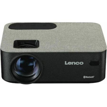 Lenco LPJ-700BKGY Projector Τεχνολογίας Προβολής LCD με Φυσική Ανάλυση 1280 x 720 και Φωτεινότητα 4000 Ansi Lumens Μαύρος