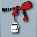 Einhell TC-SY 500 P Ηλεκτρικό Πιστόλι Βαφής 500W με Δοχείο 1lt - Image 3