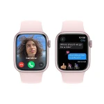 Apple Watch Series 9 Aluminium 45mm Αδιάβροχο με Παλμογράφο (Pink με Light Pink Sport Band (M/L)) - Image 4