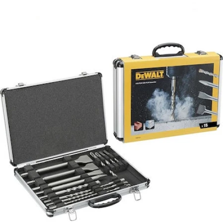 Dewalt DT9679 Σετ Βελόνι & Καλέμι & Τρυπάνι 15τμχ με Υποδοχή SDS Plus