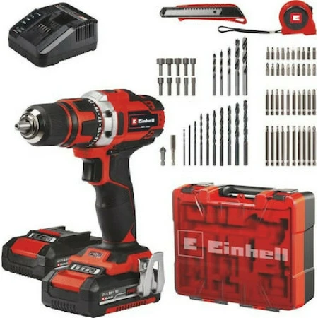 Einhell TE-CD 18/40 Δραπανοκατσάβιδο Μπαταρίας 18V 2x2Ah