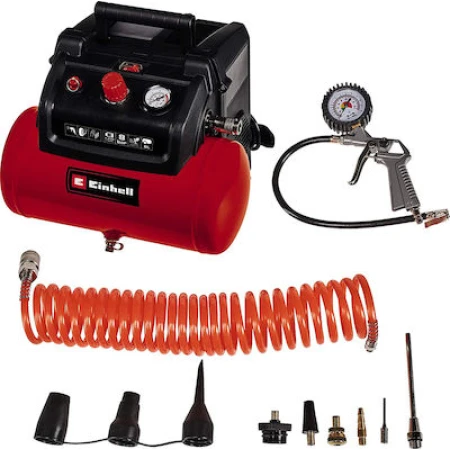 Einhell TC-AC 190/6/8 OF Set Μονοφασικό Κομπρεσέρ Αέρος με Ισχυ 1.6hp και Αεροφυλάκιο 6lt