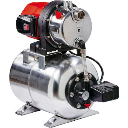 Einhell GC-WW 1250 NN Μονοβάθμιο Μονοφασικό Πιεστικό Συγκρότημα Νερού με Δοχείο 20 Λίτρων 1200W