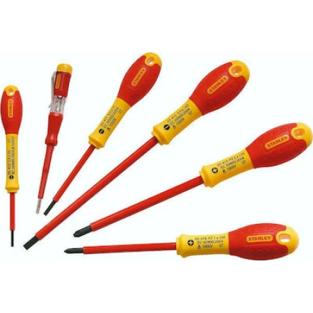 Stanley Σετ 6 Κατσαβίδια Ηλεκτρολόγου VDE 1000V
