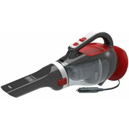 Black & Decker Auto Dustbuster Σκουπάκι Αυτοκινήτου Στερεών με Ισχύ 12W & Καλώδιο Αναπτήρα 12V Gray, Red