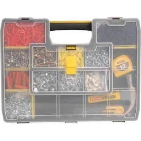 Stanley Sort Master Ταμπακιέρα Εργαλείων 17 Θέσεων με Ρυθμιζόμενα Χωρίσματα Μαύρη 43.1x33.3x8.8εκ.