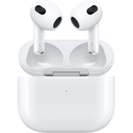 Apple AirPods (3rd generation) with Lightning Charging Case Earbud Bluetooth Handsfree Ακουστικά με Αντοχή στον Ιδρώτα και Θήκη Φόρτισης Λευκά