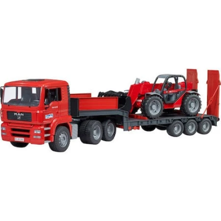 Bruder Φορτηγό Trailer and Manitou Telehandler για 3+ Ετών