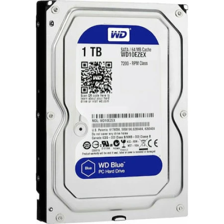 Western Digital Blue 1TB HDD Σκληρός Δίσκος 3.5" SATA III 7200rpm με 64MB Cache για Desktop