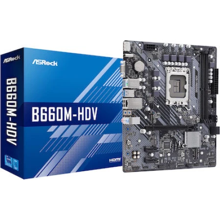 ASRock B660M-HDV Motherboard Micro ATX με Intel 1700 Socket