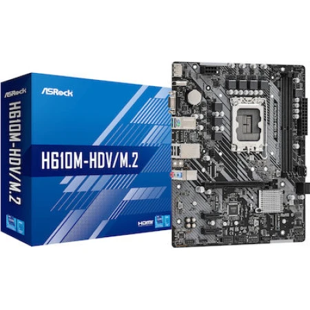 ASRock H610M-HDV/M.2 Motherboard Micro ATX με Intel 1700 Socket