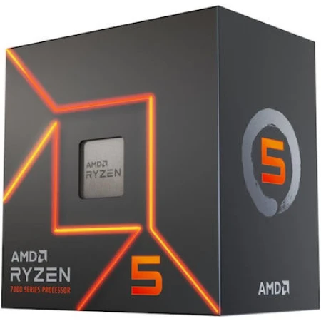 AMD Ryzen 5 7600 3.8GHz Επεξεργαστής 6 Πυρήνων για Socket AM5 σε Κουτί με Ψύκτρα