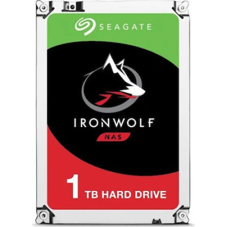 Seagate Ironwolf 1TB HDD Σκληρός Δίσκος 3.5" SATA III 5900rpm με 256MB Cache για NAS