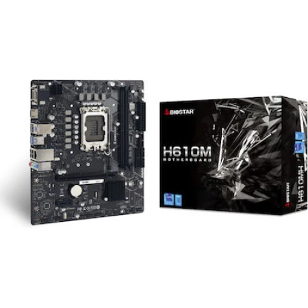 Biostar H610MH Ver. 6.x Motherboard Micro ATX με Intel 1700 Socket