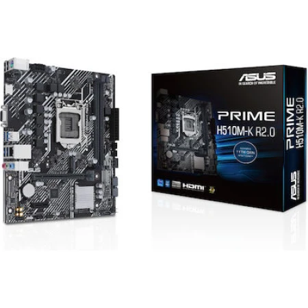 Asus PRIME H510M-K R2.0 Motherboard Micro ATX με Intel 1200 Socket