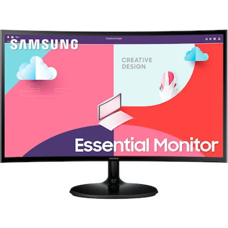 Samsung S24C360EAU VA Curved Monitor 24" FHD 1920x1080 με Χρόνο Απόκρισης 4ms GTG