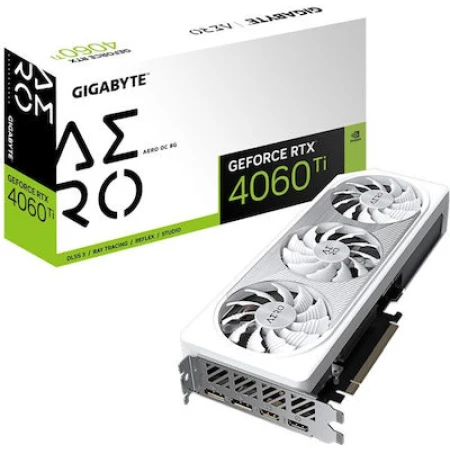Gigabyte GeForce RTX 4060 Ti 8GB GDDR6 Aero OC Κάρτα Γραφικών