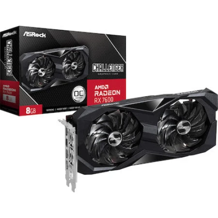 ASRock Radeon RX 7600 8GB GDDR6 Challenger OC Κάρτα Γραφικών