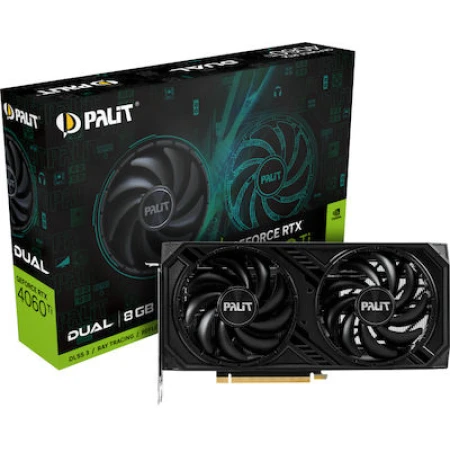 Palit GeForce RTX 4060 Ti 8GB GDDR6 Dual Κάρτα Γραφικών