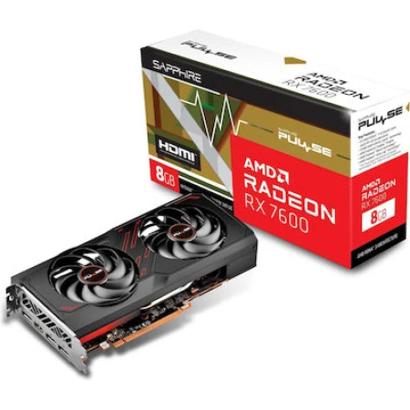 Sapphire Radeon RX 7600 8GB GDDR6 Pulse Κάρτα Γραφικών