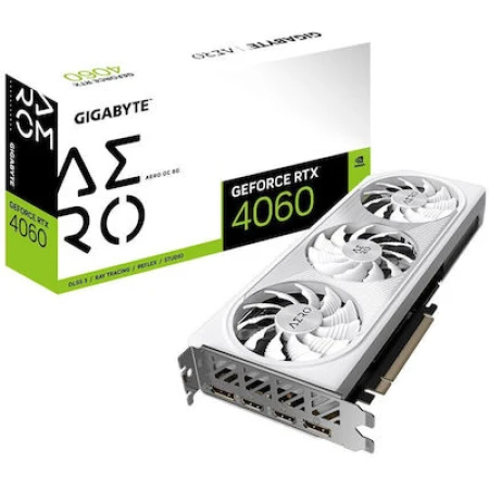 Gigabyte GeForce RTX 4060 8GB GDDR6 Aero OC Κάρτα Γραφικών