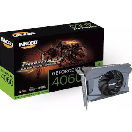 Inno 3D GeForce RTX 4060 8GB GDDR6 Compact Κάρτα Γραφικών