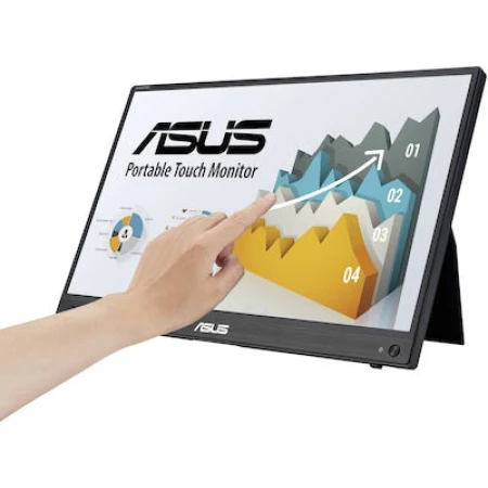 Asus ZenScreen MB16AHT IPS Touch Φορητό Monitor 15.6" FHD 1920x1080 με Χρόνο Απόκρισης 5ms GTG