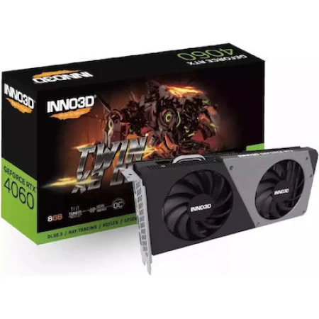 Inno 3D GeForce RTX 4060 8GB GDDR6 Twin X2 OC Κάρτα Γραφικών