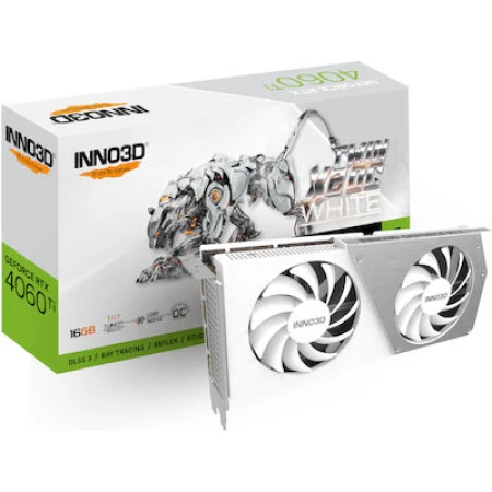 Inno 3D GeForce RTX 4060 Ti 16GB GDDR6 Twin X2 OC White Κάρτα Γραφικών