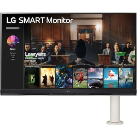 LG 32SQ780S-W VA Smart Monitor 31.5" 4K 3840x2160 με Χρόνο Απόκρισης 5ms GTG