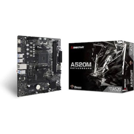 Biostar A520MT Ver. 6.0 Motherboard Micro ATX με AMD AM4 Socket