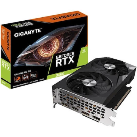 Gigabyte GeForce RTX 3060 8GB GDDR6 Gaming OC Rev 2.0 Κάρτα Γραφικών