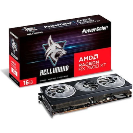 PowerColor Radeon RX 7800 XT 16GB GDDR6 Hellhound Κάρτα Γραφικών