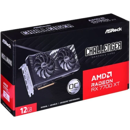ASRock Radeon RX 7700 XT 12GB GDDR6 Challenger OC Κάρτα Γραφικών