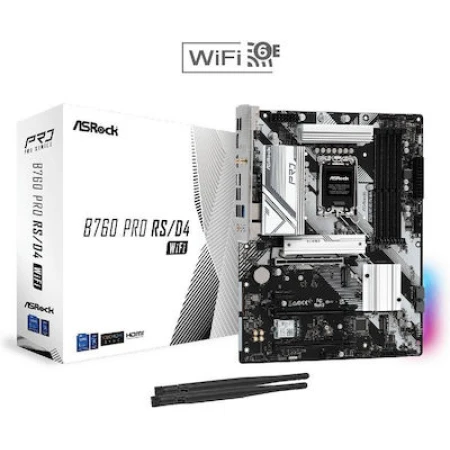 ASRock B760 PRO RS/D4 WiFi Motherboard ATX με Intel 1700 Socket