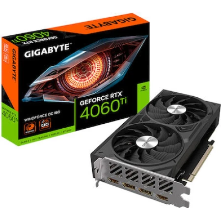 Gigabyte GeForce RTX 4060 Ti 16GB GDDR6 Windforce OC Κάρτα Γραφικών