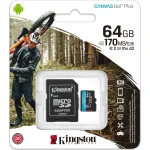 Kingston Canvas Go! Plus microSDXC 64GB Class 10 U3 V30 A2 UHS-I με αντάπτορα - Image 3