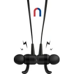 Savio WE-02 In-ear Bluetooth Handsfree Ακουστικά με Αντοχή στον Ιδρώτα Μαύρα - Image 3
