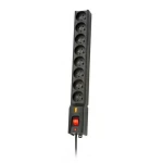 Lestar LX 810 Πολύπριζο Ασφαλείας 8 Θέσεων με Διακόπτη και Καλώδιο 5m Μαύρο - Image 2