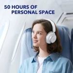 Soundcore by Anker Space Q45 Ασύρματα/Ενσύρματα Over Ear Ακουστικά με 50 ώρες Λειτουργίας Λευκά - Image 3